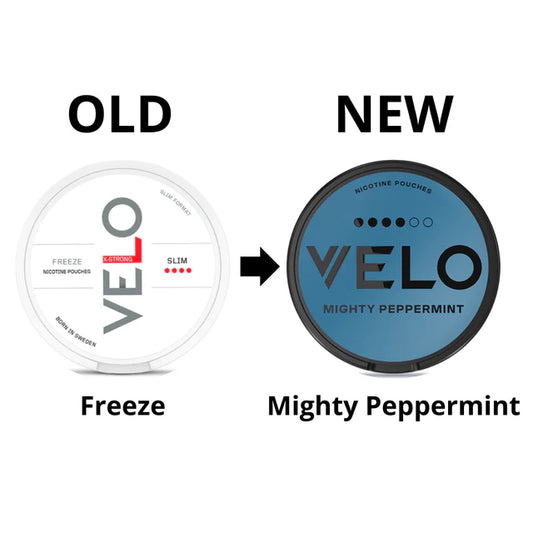 ❄️ VELO Mighty Peppermint Slim Max – 17 mg de nicotine par sachet