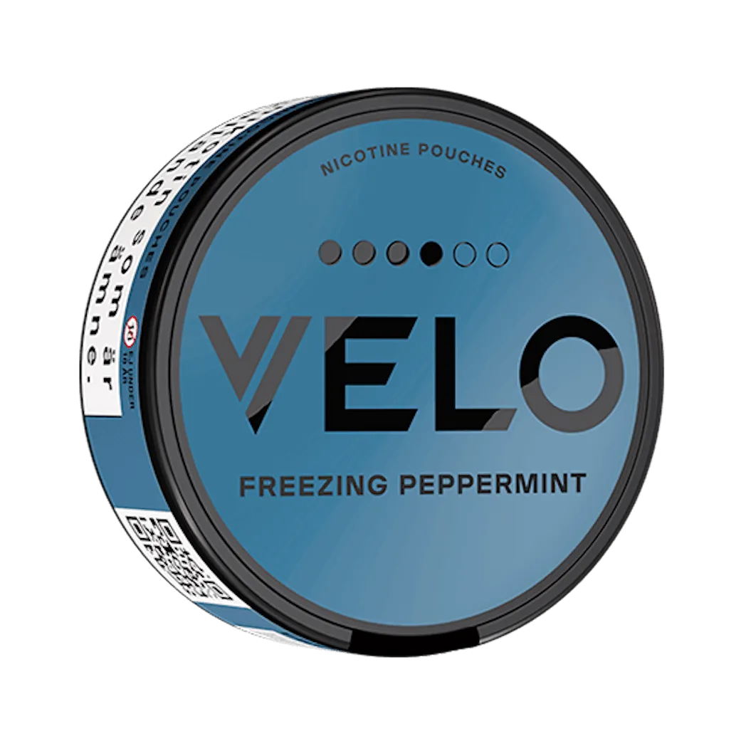 ❄️ VELO Freezing Peppermint Slim Max – 17 mg de nicotine par sachet