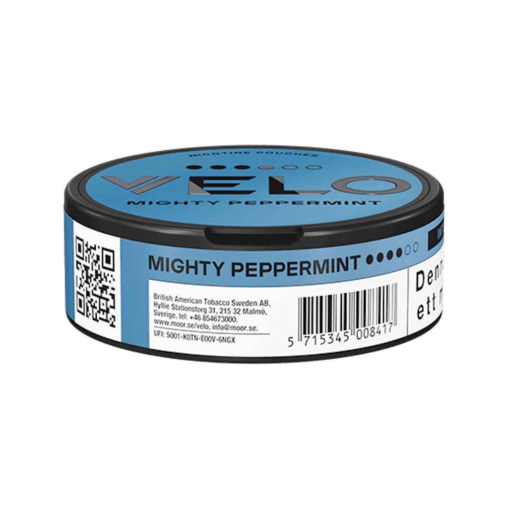 ❄️ VELO Freezing Peppermint Slim Max – 17 mg de nicotine par sachet